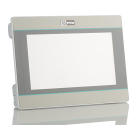 Panel HMI 7 i RS PRO rozdzielczość: 800 x 480 TFT LCD IP65 COM1: RS422/RS485, RS232, ETHERNET, USB 2,0 Host, USB 2,0