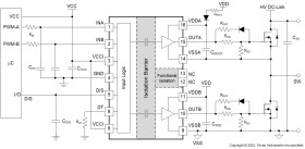 Automotive, 4A/6A, 5-kVRMS dual-channel isolated gate driver with DIS and DT pins for IGBT