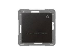 IMPRESJA Wyłącznik zwierny przycisk "dzwonek" z podświetleniem antracyt ŁP-6YS/m/50 OSPEL