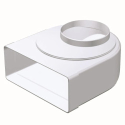 Kolano mimośrodowe kanału płaskei okrągłego 220x90 fi 125mm KP90-91