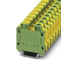 Zacisk do montażu na szynie DIN Phoenix Contact poziomy: PojedynczyŚruba UT 16-PE/S 76A