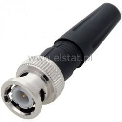 WT BNC z odgiętką RG58; złączka CCTV; prosty