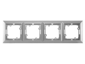 OPAL Ramka poczwórna srebrna Ra-4 Op SR