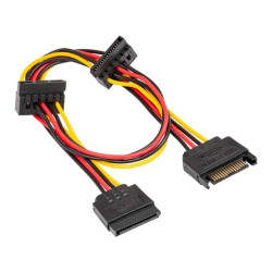 Adapter z kablem Akyga AK-CA-41 SATA (m) / 3x SATA (f) 3x 15cm