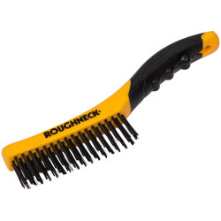 Roughneck 52-044 Shoe Handle Wire Brush Soft Grip 255mm (10in)