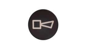 Wkładka Przycisku 22Mm Płaska Czarna Z Symbolem Buczek M22-Xd-S-X17 218183