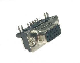 Gniazdo DB15 /3rzędowe/ żeńskie kątowe do druku