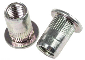 Wkładka gwintowana M8 Stalowe grubość 18mm średnica kołnierza 16mm średnica otworu 11mm Böllhoff