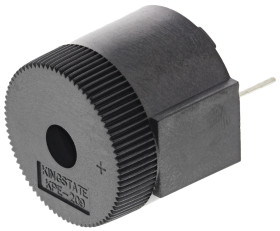 Brzęczyk piezoelektryczny średnica 25mm, sygnał ciągły 91dB RS PRO