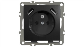 Quadra Gniazdo Z Bolcem 2X Usb Do Ramek 230V 2.1A