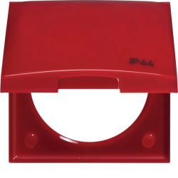 Integro Ramka z pokrywą z nadrukiem /IP44/ czerwony połysk 918282586