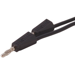 Przewód pomiarowy PPS110-BK 1m 2x Banan, Czarny 4mm 20A