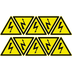 TE Connectivity 8-1768019-3 Caution Sign Self-Adhesive 2 Pcs Voltage