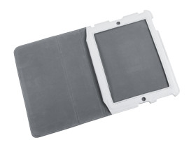 Etui dedykowane do Apple iPad 2 skóra białe naturalna