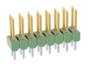 Złącze szpilkowe 16-pinowe AMPMODU MOD II raster: 2.54 mm Prosty 2-rzędowe TE Connectivity Otwór przelotowy 750 V Bez