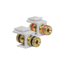 KOS 45 Moduł Keystone - gniazdo głośnikowe (1 głośnik komplet) 2 moduły Keystone (czerwony + czarny) 500452