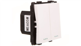 Touchme Mechanizm Łącznik Podwójny Schodowy Biały Me605w