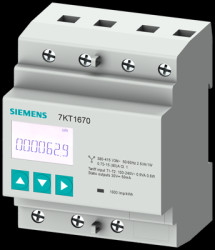 Electric meter, 3 phase, 80 A, RTU mode, (L x W) 90 x 72 mm, 7KT1665