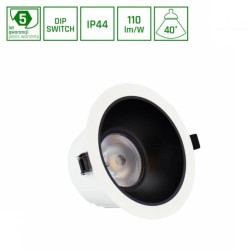 ORBITO DOWNLIGHT 14-27W WW 230V 40st IP44 Ra90 UGR19 169X95MM BIAŁY/CZAR.MAT okr. regulacja mocy 5