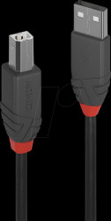 36675 USB 2.0 cable, A connector to B connector, 5.0 m