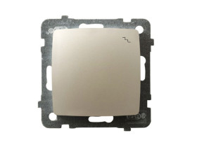 KARO Wyłącznik schodowy IP-20 zaciski gwintowe ecru perłowy ŁP-3S/m/42 OSPEL