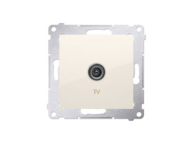 SIMON 54 Gniazdo antenowe TV pojedyncze kremowe DAK1.01/41 KONTAKT SIMON