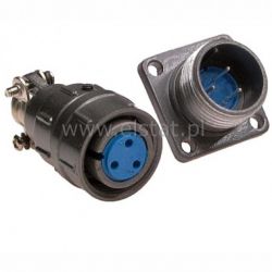 Złącze przemysłowe ( gn+ wt) C06 3 pin CONNFLY