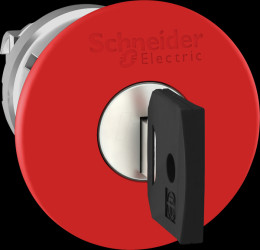 ZB4BS944 Emergency stop switch, front panel, Harmony XB4, 22 mm, red