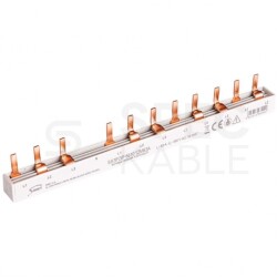 Szyna łączeniowa trzpieniowa 3-fazowa + N 10mm2 63A na 12 modułów SIMET