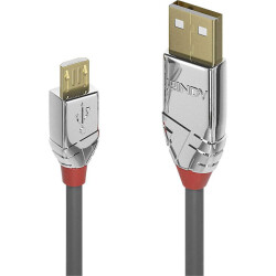 LINDY 36651 USB cable USB 2.0 USB-A plug, USB Micro-B plug 1.00 m Grey