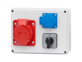 Rozdzielnica budowlana RB gniazda 32A/5 1x250V L-P IP44 R-190 F3.0090 F-ELEKTRO