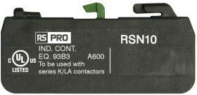 Blok styków pomocniczych RS PRO 1NO Snap-on