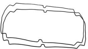 Seal, silicone, (L x W x H) 235.9 x 295.3 x 1.7 mm, gray, for series 1554Y/1555YA, 1554YGASKET