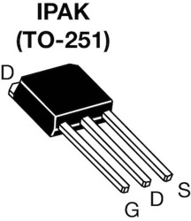 MOSFET N-kanałowy 4,4 A IPAK (TO-251) 800 V 1,35 oma
