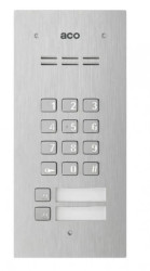 Panel domofonowy COMO-PRO, audio, 2 przyciski, zamek szyfrowy, czytnik breloków, podtynkowy, stal nierdzewna COMO-PRO-CODE-A2
