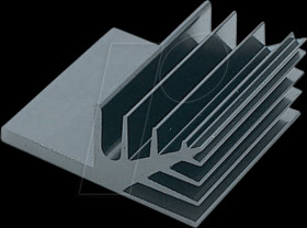 KS57.2-1000E Heat sink 1000mm 4 K/W @ L=100mm black a