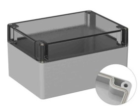 Obudowa ogólnego użytku ekranowana Szary IP66 Silikon, 120 x 160 x90mm, RS PRO 5U2