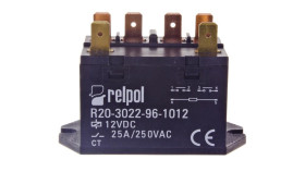 Przekaźnik Przemysłowy 2Z 25A 250V Ac 12V Dc Ip50 Agsno2 R20-3022-96-1012...
