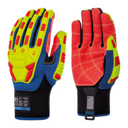 Rękawice robocze rozmiar: Duże materiał: Poliester, Spandex, TPR zastosowanie: Ochrona przed przecięciem,