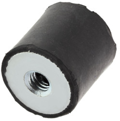 Podstawka antywibracyjna M6 średnica 20mm wysokość całkowita 20mm Cylinder żeński-żeński