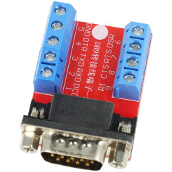 Adapter złącza RS232 DB9 męskiego na złącza śrubowe