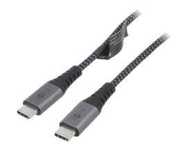 USB-C/C-TXT/0.5 Kabel USB 2.0 USB C wtyk, z obu stron 0,5m 480Mbps tekstylny