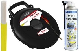 Pilot do przeciągania kabla włókno szklane w kasecie 3mm 30m / WK330 / WŁÓKNO W KASECIE 3/30m + ŻEL + AKCESORIA