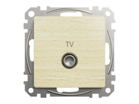 SEDNA DESIGN & ELEMENTS Gniazdo antenowe TV przelotowe (7dB) brzoza SDD180474 SCHNEIDER ELECTRIC