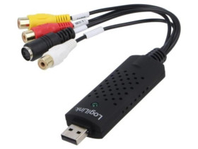 VG0030A Grabber Audio/Video, DIN mini 4pin gniazdo, USB 2.0, czarny