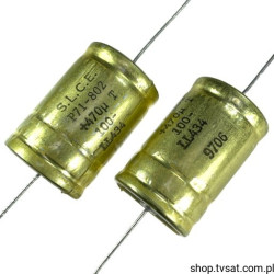 470UF-100V-AXIAL 470uF 100V P71-802, 25x28 mm AXIAL SLCE