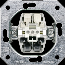 Flush mounted off/changeover switch, 250 V (AC), 10 A, IP20, 5TA2156-0KK