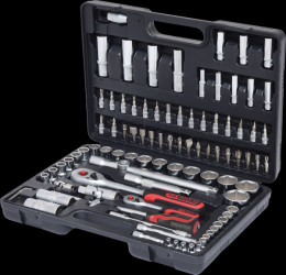 911.0694 1/4" + 1/2" socket set, 94 pieces