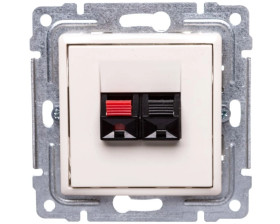 VENA Gniazdo głośnikowe pojedyncze krem 510372