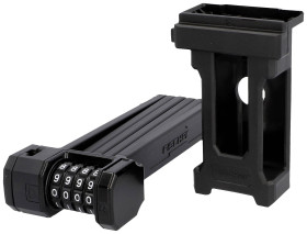 FISCHER FAHRRAD PROTEC FN85 Zapięcie rowerowe, składane czarny